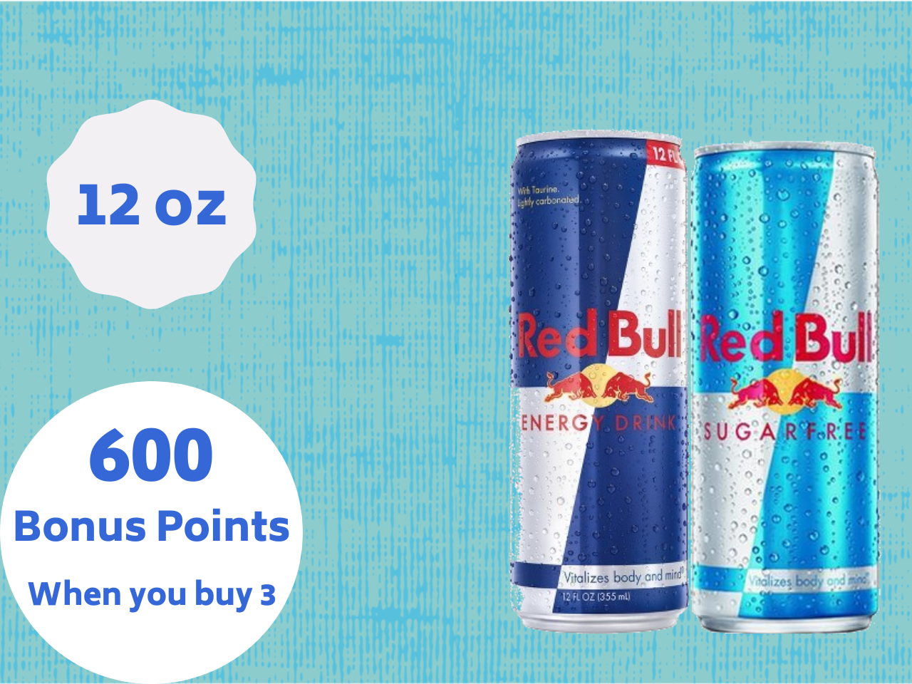 Buy 3 Red Bull 12 oz